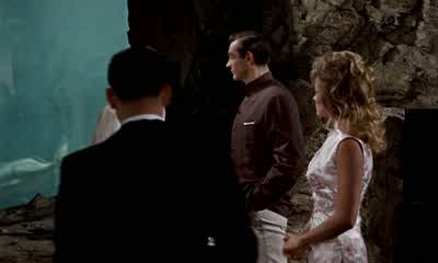 A medium dry martini lemon peel shaken not stirredVodka Of course - Dr  No