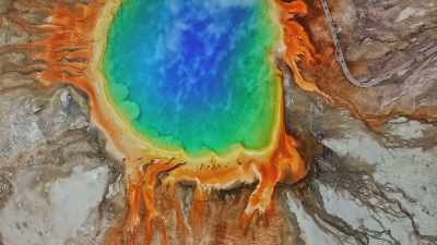 A mesmerizing site
where water bubbles up - Yellowstone: One-Fifty