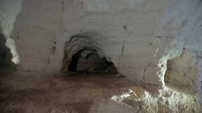 A mine where they extracted
material for construction. - Lost Treasures of the Maya