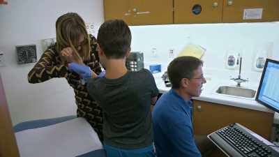 A month ago,
he had another implant put in. - Louis Theroux: Life on the Edge