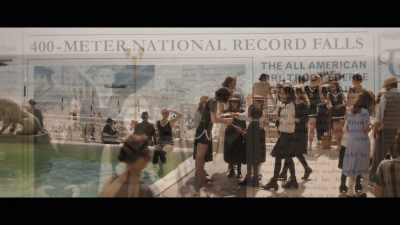 A new national record
for the unstoppable Trudy Ederle! - Young Woman and the Sea