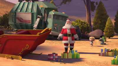 A new sleigh. It would have to be a-- - A Trash Truck Christmas