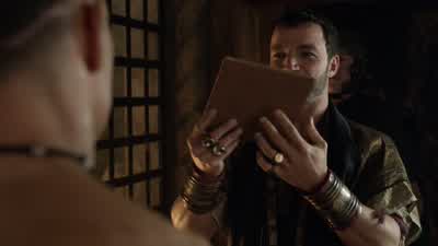 A parting gift. - Spartacus