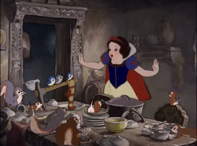 A pickaxe. - Snow White and the Seven Dwarfs