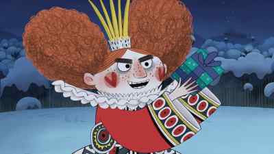 A pressie, pour moi?
Oh, goody, goody. - The Night Before Christmas in Wonderland