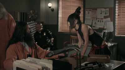 A prison turned her into a
fucking asshole for old real men. - Lockdown