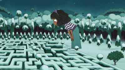 A rabbit hole? Ooh. [CHUCKLES] - The Night Before Christmas in Wonderland