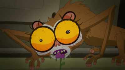 A raging addiction
to methamphetamines. -[snarls] - Digman!