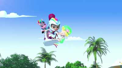 A Rainbow Ranger?
I was about to dive! Let me go! - Rainbow Rangers