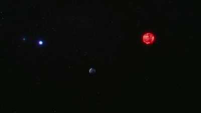 A red dwarf star will come
barreling into their vicinity. - Cosmos: Possible Worlds