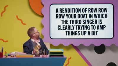 - A rendition of "Row, Row, Row Your Boat" - Make Some Noise