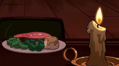 A romantic dinner! - Victor and Valentino