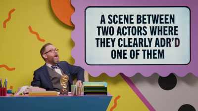 A scene between two actors
where they clearly ADR'd - Make Some Noise