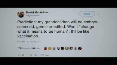 A scientist who I respect
a lot said he thought that - Human Nature