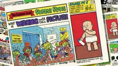 A series would run 44 images
and that was based on the sheet - 30 Years of Garbage: The Garbage Pail Kids Story
