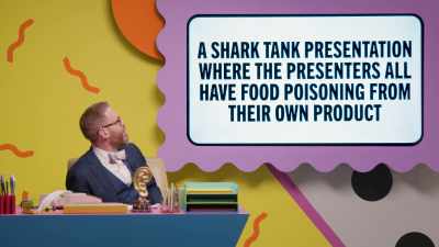 A "Shark Tank" presentation
where the presenters - Make Some Noise