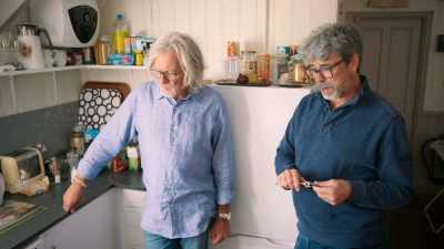 A slow-cooked curry.
What would we put the food in? - James May and the Dull Men