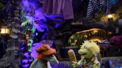 A sock. I made it "glow" away. - Fraggle Rock: Back to the Rock