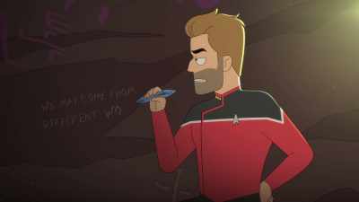 A speech, seriously?
Permission to speak freely. - Star Trek: Lower Decks