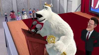 - A speech, uh...
- [microphone feedback] - Norm of the North: Keys to the Kingdom