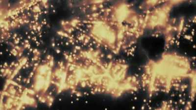 A storm of fire engulfs the city. - Greatest Events of World War II in Colour