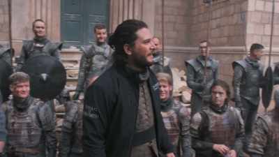A Targaryen dragon man
with a direwolf head - Game of Thrones: The Last Watch