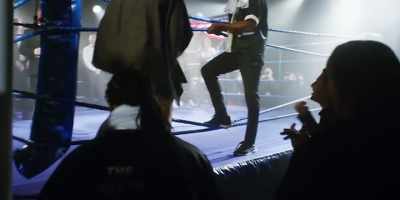 A terrific reception for Nigel
Benn. - Rise of the Footsoldier: Marbella
