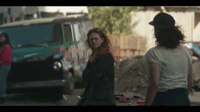 A town with electricity.
Electricity? You're right. - Y: The Last Man