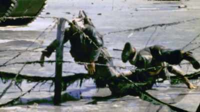 A tropical island has
become a putrid graveyard. - The Pacific War in Color