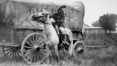 A wagon train was raided - The American Buffalo