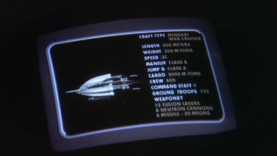 A war cruiser. Never thought
I'd see one of those again. - Babylon 5