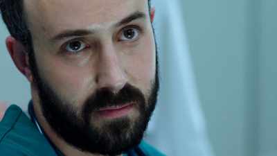 A while. His heart rate's - The Resident