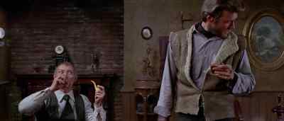 A whistling sound
as the hat hits the deck. - For a Few Dollars More