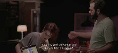 A woman jumped
from a building." - The Pink Cloud