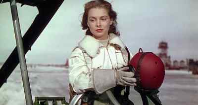 A woman. - Jet Pilot