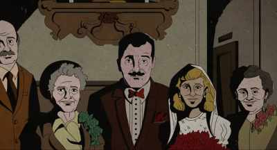 A year after they
marry, Roberto and Clara - Murder of God's Banker