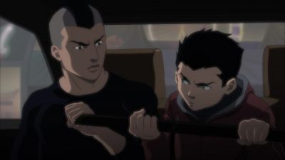 Aah! Dude, did you have
to bring the sword? - Justice League vs  Teen Titans