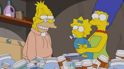 -Aah!
-(laughs) - The Simpsons