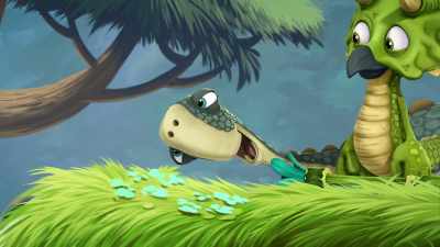 -Aah!
-(Laughter) - Gigantosaurus