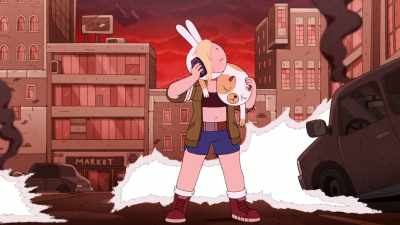 Aah!
Mostly I talked. - Adventure Time: Fionna & Cake