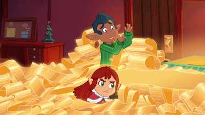 Aah! Paper cut!
Paper cut! - Glisten and the Merry Mission