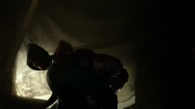 Aah! Uhh! The door! Please...just don't hurt me. Aww... How about just a little? - Arrow