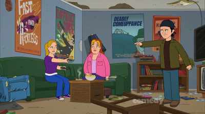 - Aah! What are you doing?
- Your milk is expired. - Corner Gas Animated