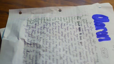 Aaron eventually turned over a note - How I Caught My Killer