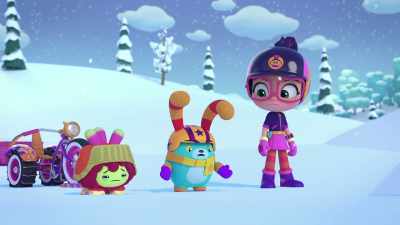 Abby, if the snow
covered the button trail, - Abby Hatcher