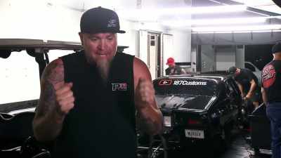 About half track, it picks
the front end back up, - Street Outlaws No Prep Kings Team Attack