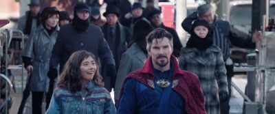 - About three weeks.
- (CHUCKLES) - Doctor Strange in the Multiverse of Madness