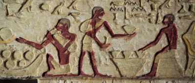 Above ground,
the chapel was beautifully decorated - Secrets of the Saqqara Tomb