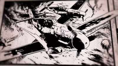 'Above it, four German ME-109s
heading directly for me. - The Life and Deaths of Christopher Lee