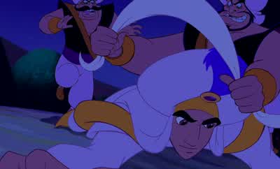 Abu. Abu. Hold him. - Aladdin
